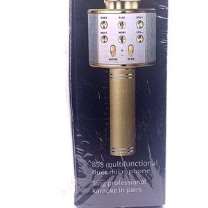 Handheld KTV WS- BLACK- Karaoke Wireless Microphone Hifi Speaker